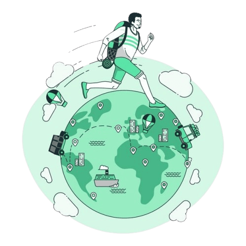 Metaverse virtual world illustration
